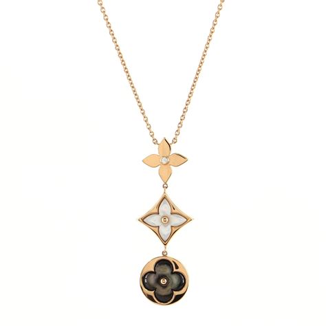 louis vuitton necklace rose gold